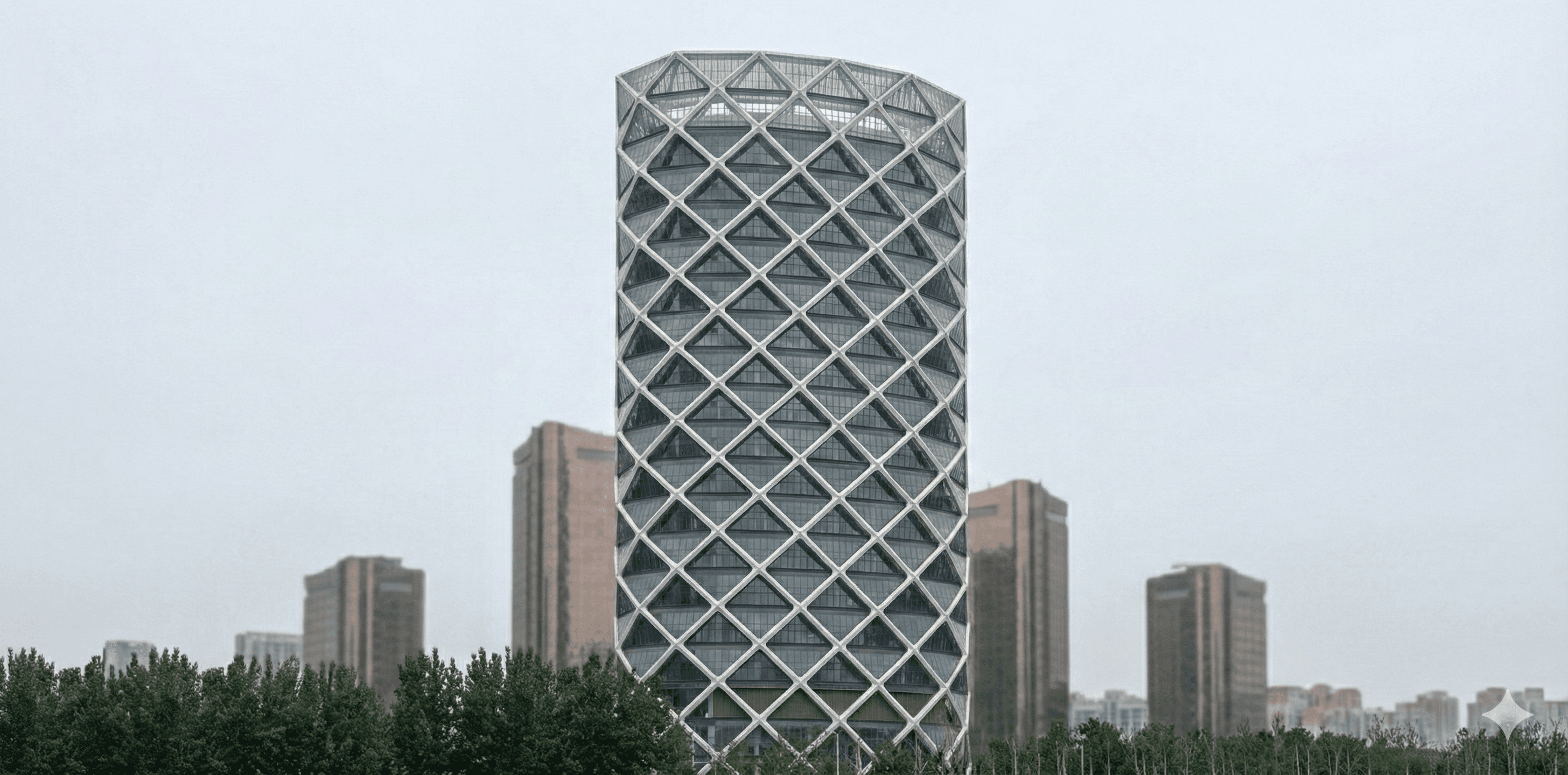 Poly International Plaza - Parametric Diagrid Study hero image
