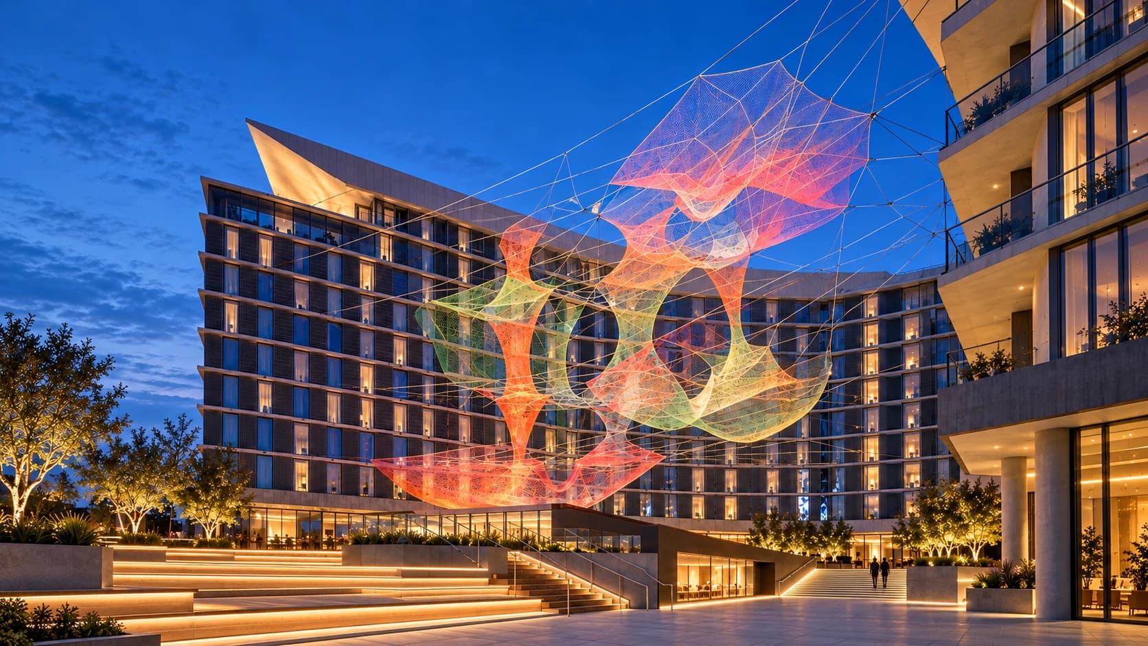 Janet Echelman — Computational Design for Tensioned Net Sculpture — project cover