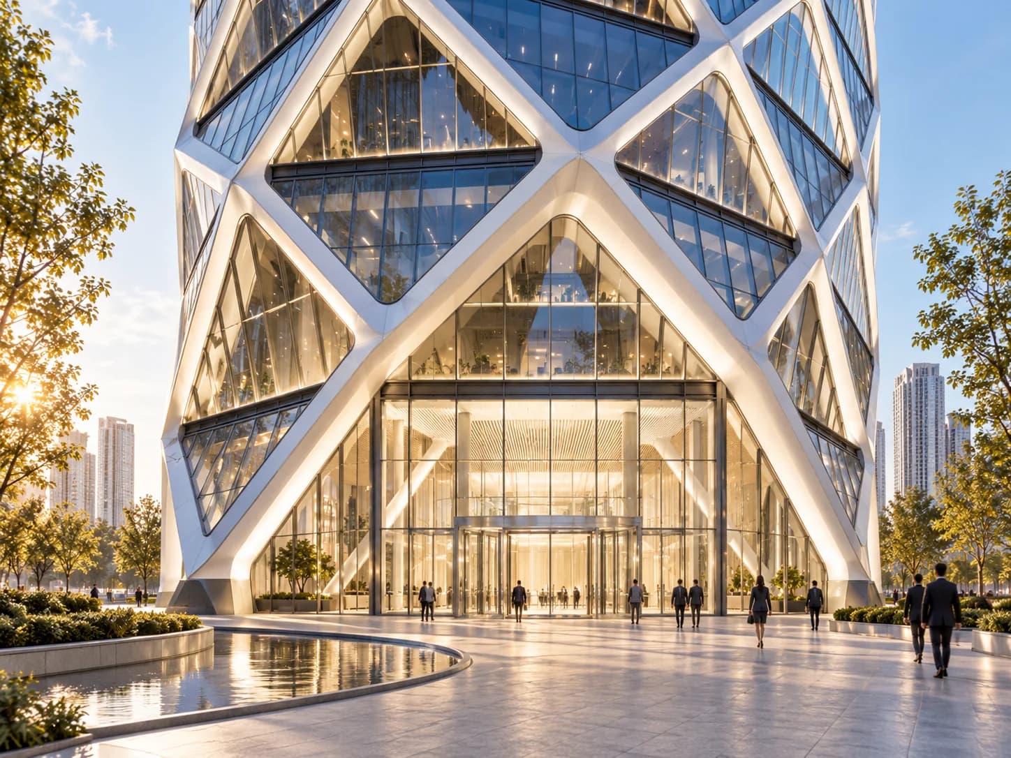 Poly International Plaza — Parametric Development of a Diagrid Tower